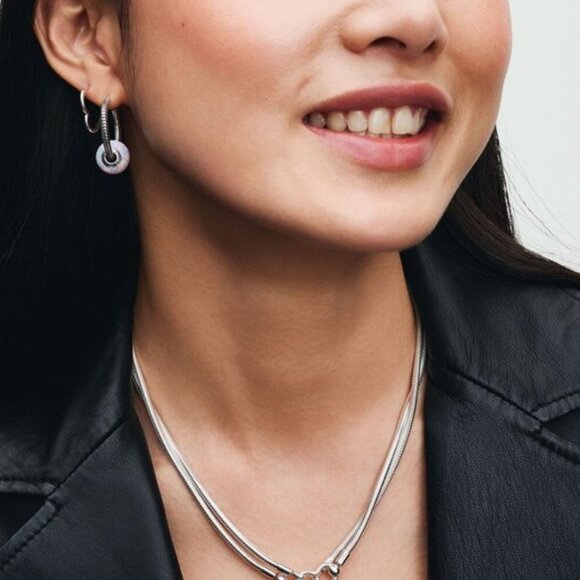 Pandora Friendship Opalescent Double Dangle Charm - Picture 4 of 5